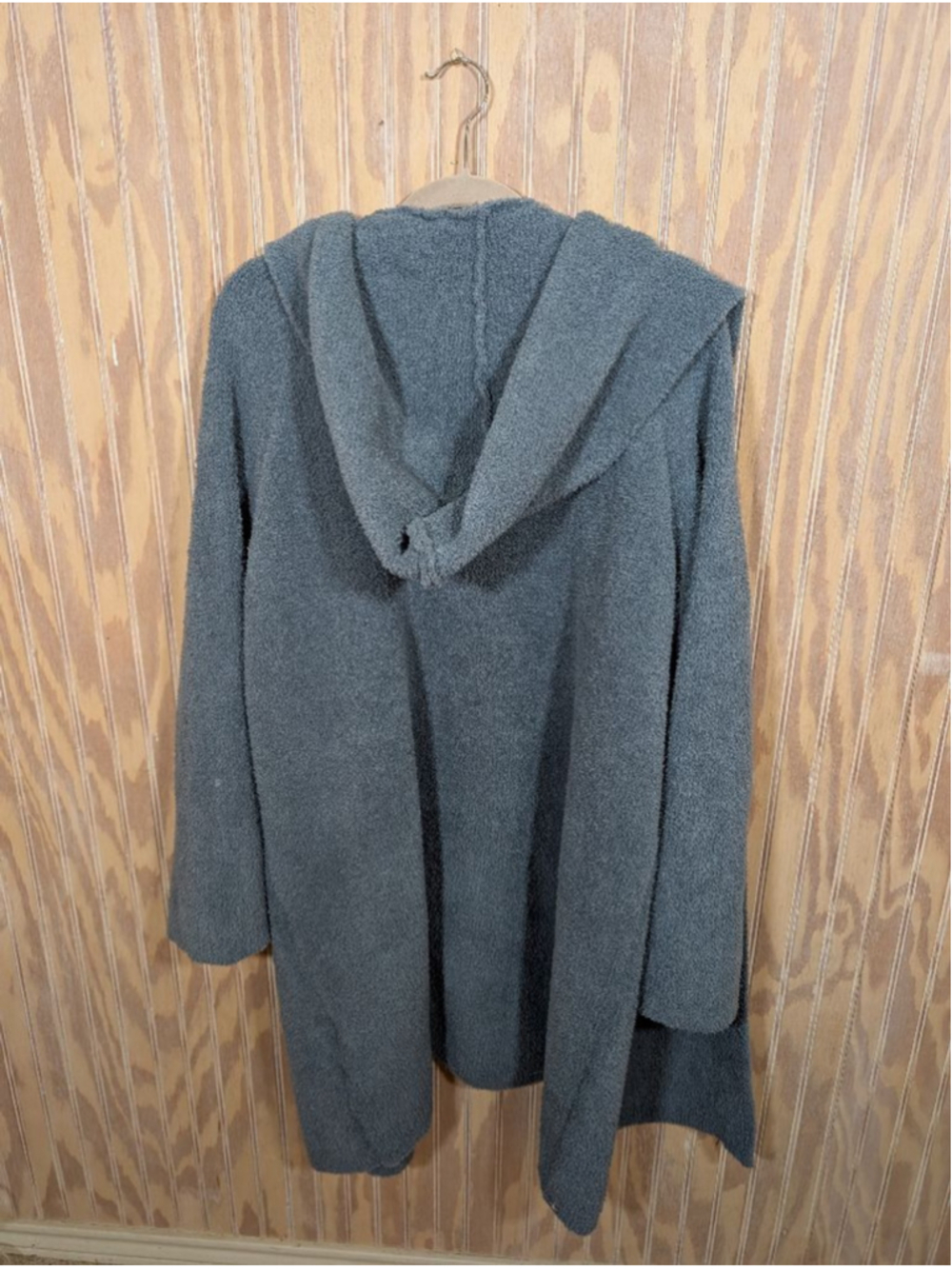 NWOT Barefoot Dreams Cozy Chic Hooded Blue Long Coatigan 3X - Picture 6 of 7